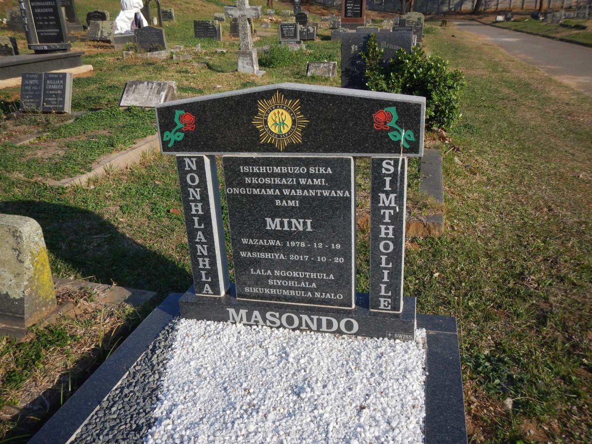 MASONDO Nonhlanhla Simtholile Mini 1978-2017
