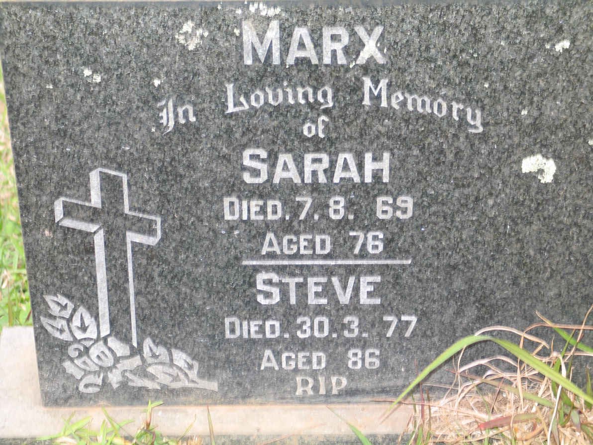 MARX Steve -1977 &amp; Sarah -1969