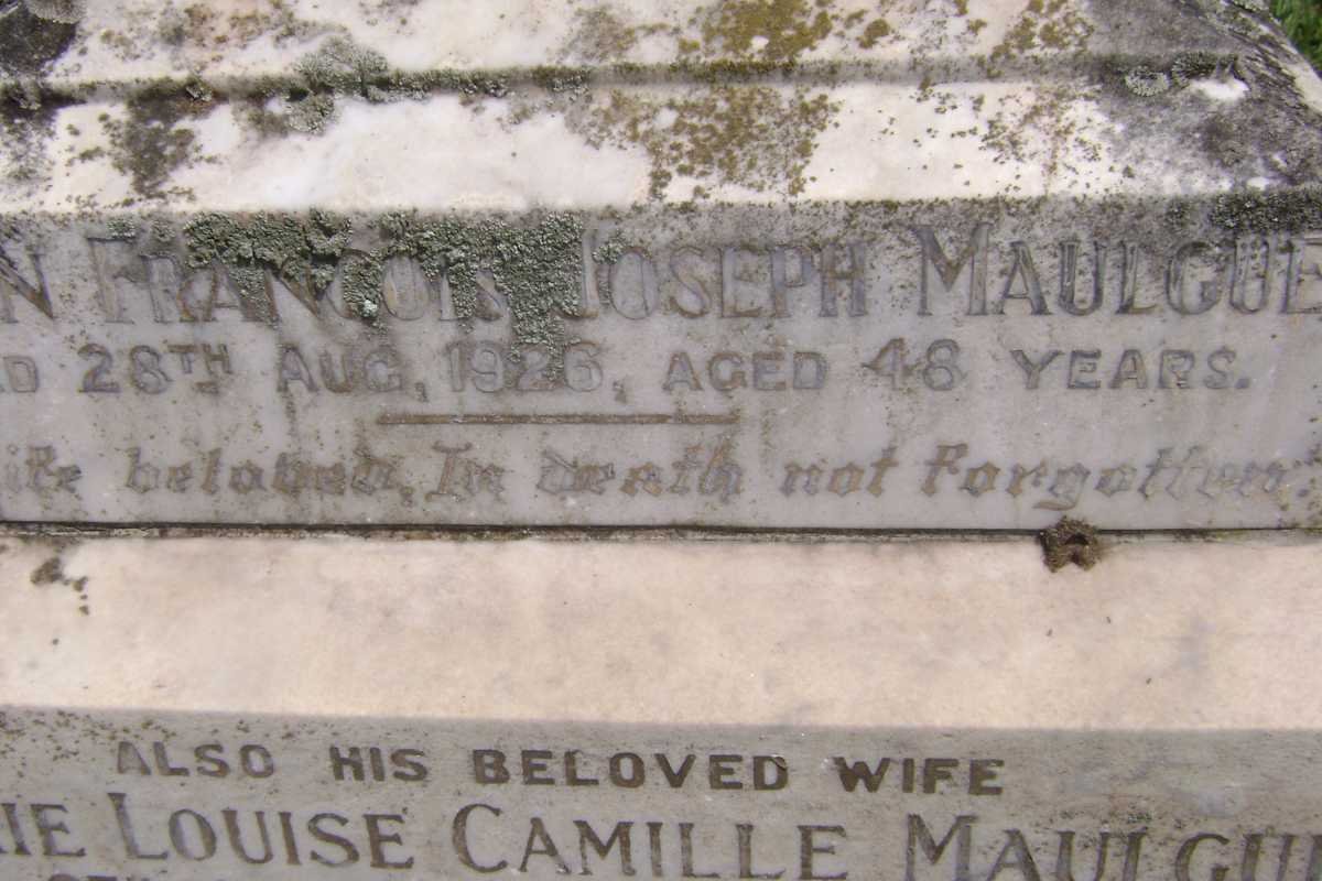 MAULGUE Jean Francis Joseph -1926