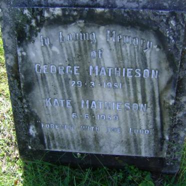 MATHIESON George -1951 &amp; Kate -1959