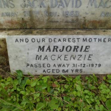MACKENZIE Collins Jack David -1953 &amp; Marjorie -1979 :: MACKENZIE Barbara Marjorie -1951