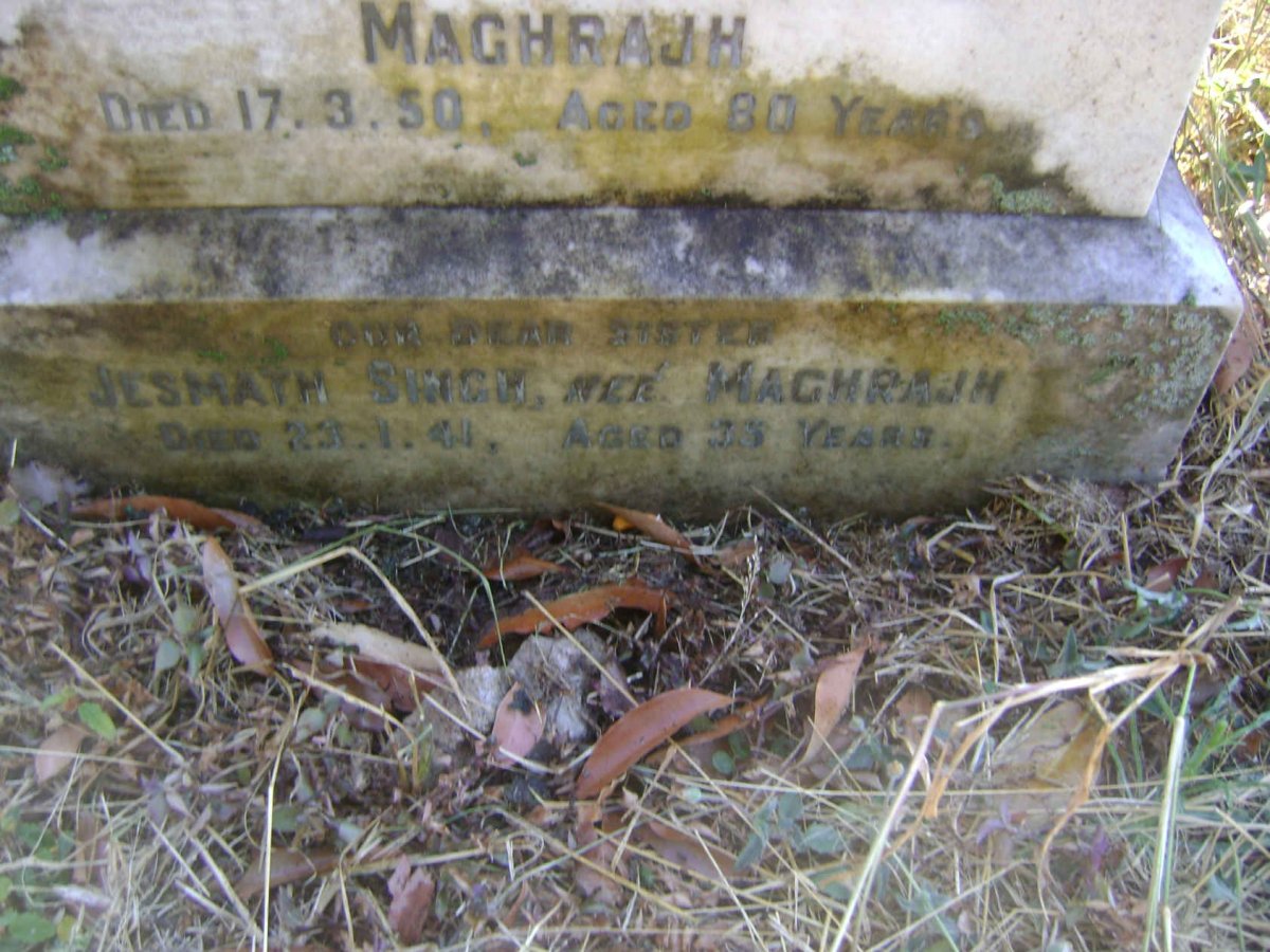 SINGH Jesmath nee MAGHRAJH -1941