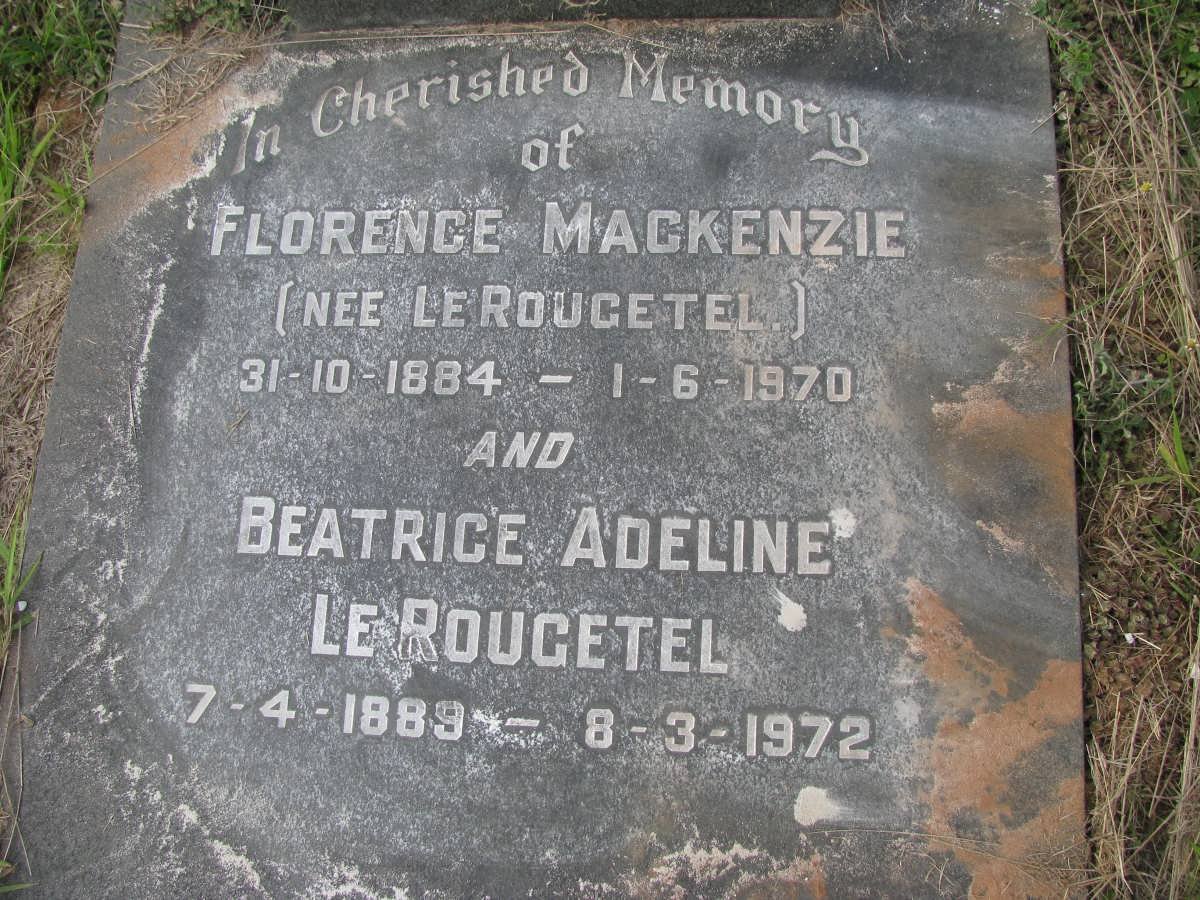 MACKENZIE James -1935 :: MACKENZIE Donald James -1942 :: MACKENZIE Florence nee Le ROUGETEL 1884-1970