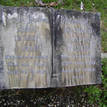 MARTIN Raymond Joseph -1958 &amp; Anna -1945