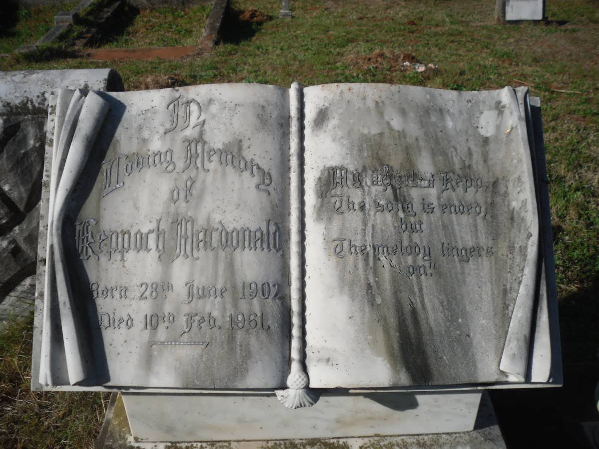 MACDONALD Keppoch 1902-1961