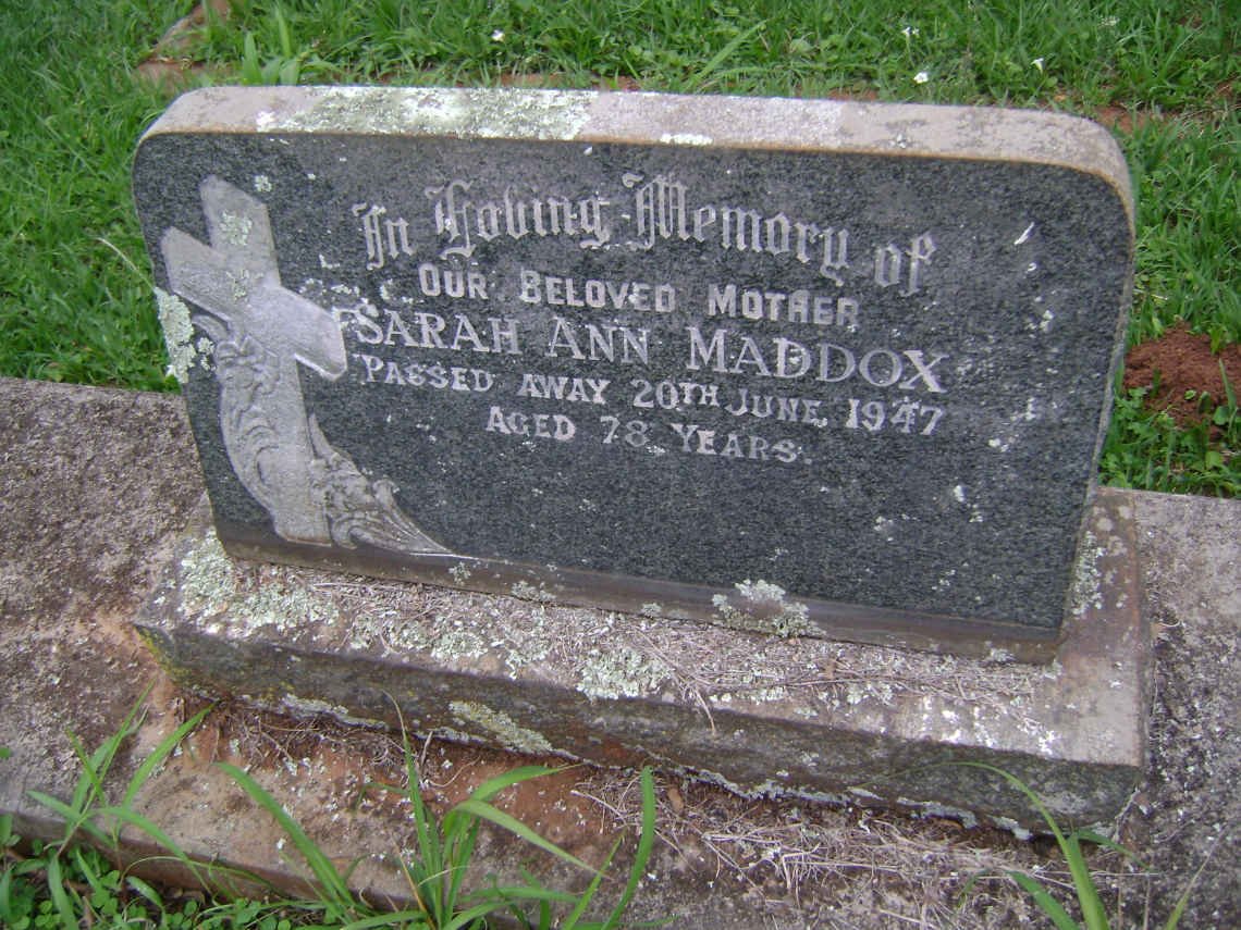 MADDOX Sarah Ann -1947