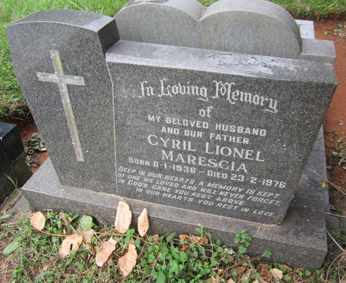 MARESCIA Cyril Lionel 1936-1976