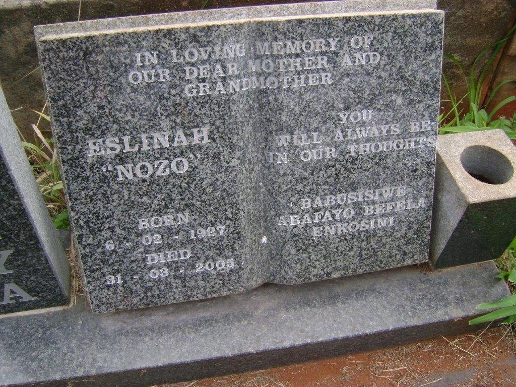 MAKHANYA Eslinah 1927-2005