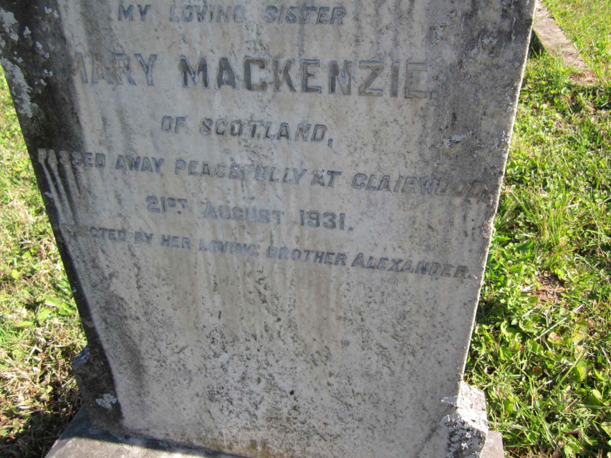 MACKENZIE Mary -1931