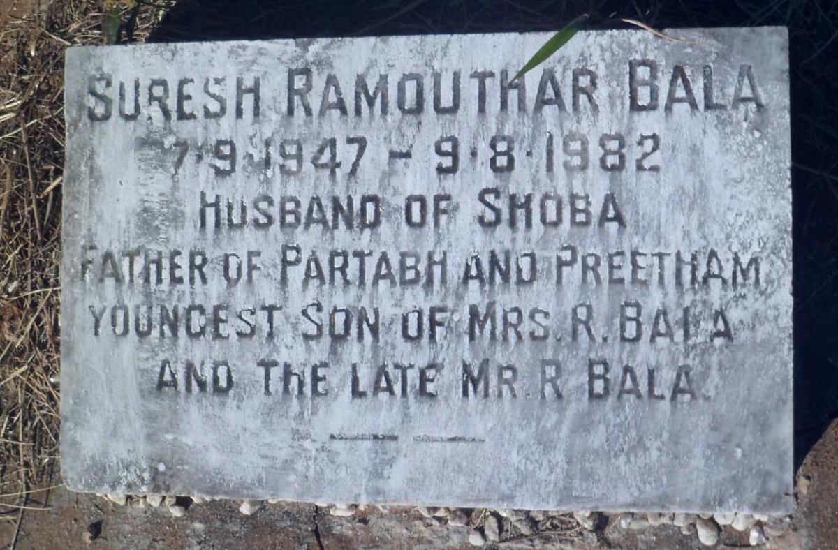 BALA Suresh Ramouthar 1947-1882