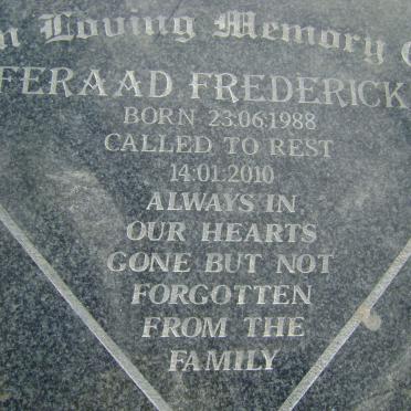 FREDERICKS Feraad 1988-2010