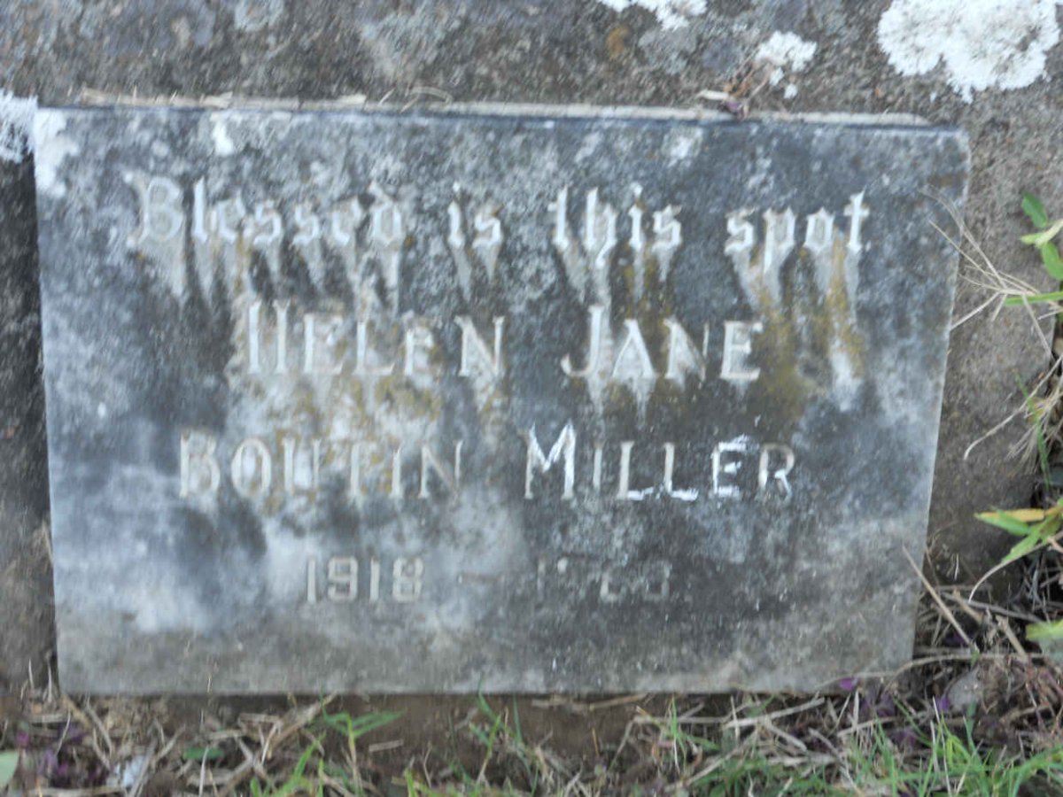 MILLER Helen Jane Boutin 1918-1968