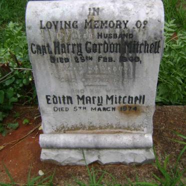 MITCHELL Harry Gordon -1940 &amp; Edith Mary -1974
