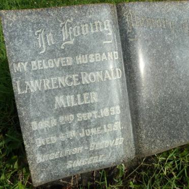 MILLER Lawrence Ronald 1893-1951