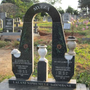 MYEZA Vusumuzi Stuart 1953-2009 :: MYEZA Nkululeko Armstrong 1986-2006
