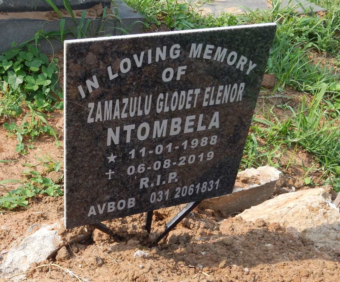 NTOMBELA Zamazulu Glodet Elenor 1988-2019
