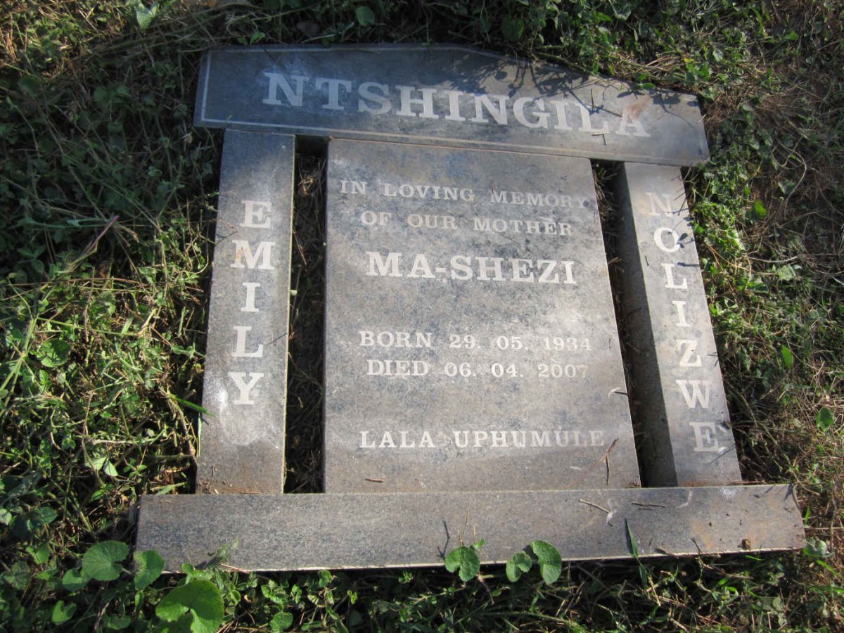 NTSHINGILA Emily Nolizwe 1934-2007