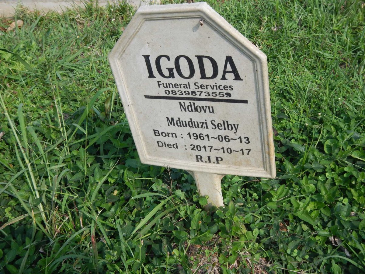 NDLOVU Mduduzi Selby 1961-2017