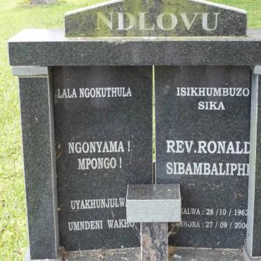 NDLOVU Ronald Sibambaliphi 1962-200?