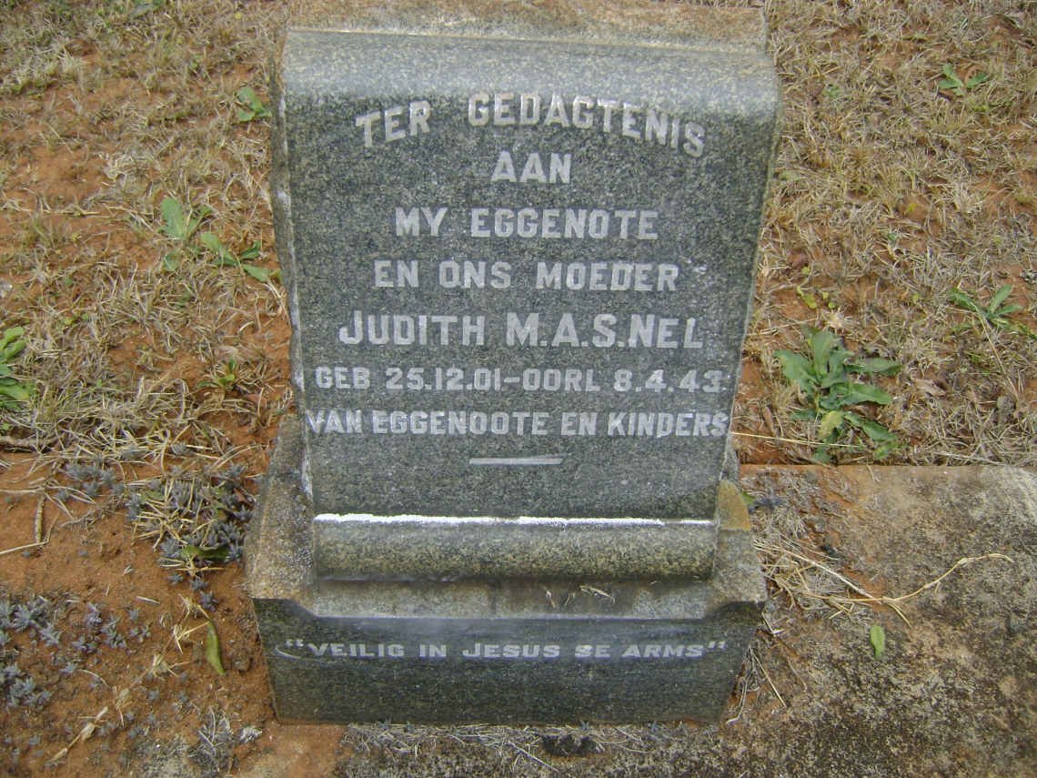 NEL Judith M. A. S. 1901-1943