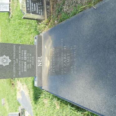 NEL Johan Georg 1970-1996 :: HAMMOND Anna L.J. 1920-1973 :: SMIT Elzabe H. 1951-1974