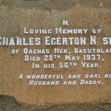 NESBITT Charles Egerton -1937