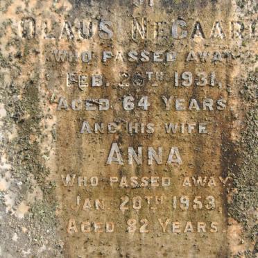 NEGAARD Olaus -1931 &amp; Anna -1953