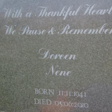 NENE Doreen 1941-2010