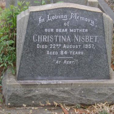 NISBET Christina -1957