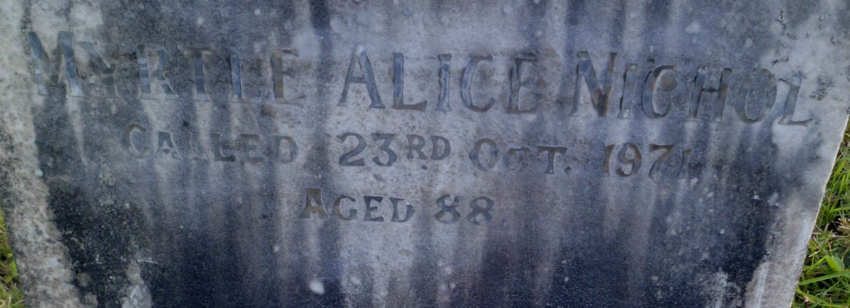 NICHOL Myrtle Alice -1971