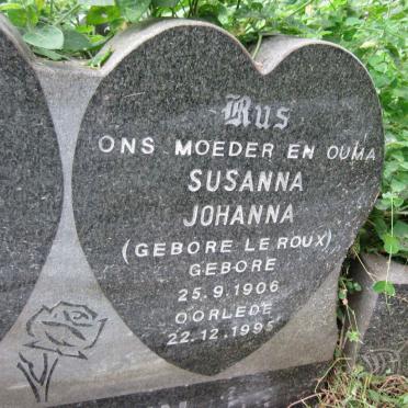 NIEMANN Sybrand Jacobus 1904-1982 &amp; Susanna Johanna LE ROUX 1906-1995