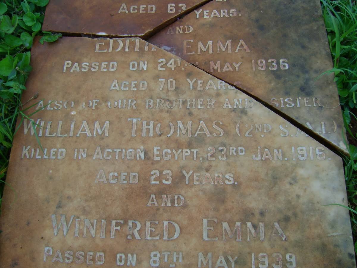 NURSE Edith Emma -1936 :: NURSE William Thomas -1919 &amp; Winifred Emma -1939