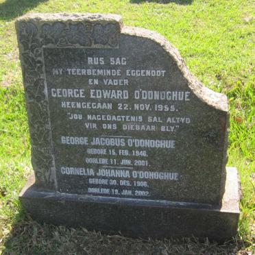 O'DONOGHUE George Edward -1955 :: O'DONOGHUE Cornelia Johanna 1906-2002 :: O'DONOGHUE George Jacobus 1946-2001