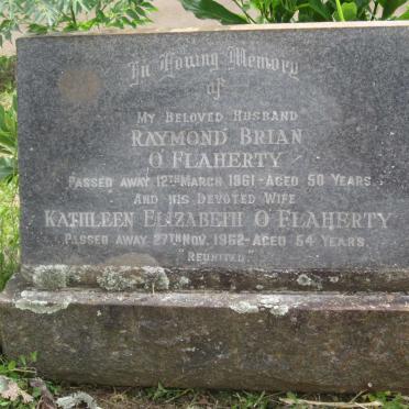 O'FLAHERTY Raymond Brian -1961 &amp; Kathleen Elizabeth -1962