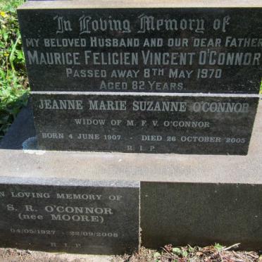 O'CONNOR Maurice Felicien Vincent -1970 &amp; Jeanne Marie Suzanne 1907-2005 :: O'CONNOR S.R. nee MOORE 1927-2008