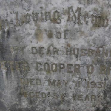 O’BRIEN Peter Cooper -1931