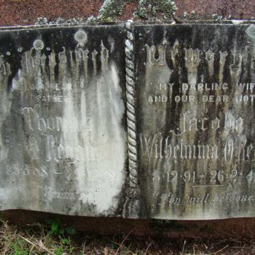O'REGAN Thomas 1888-1981 &amp; Jacoba Wilhelmina 1891-1949