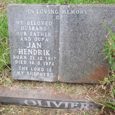 OLIVIER Jan Hendrik 1917-1976