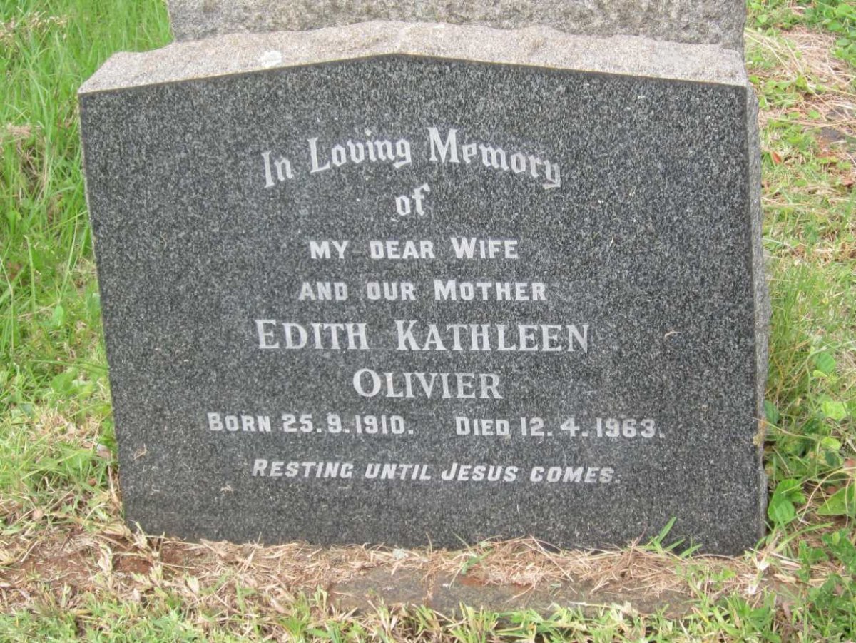 OLIVIER Edith Kathleen 1910-1963