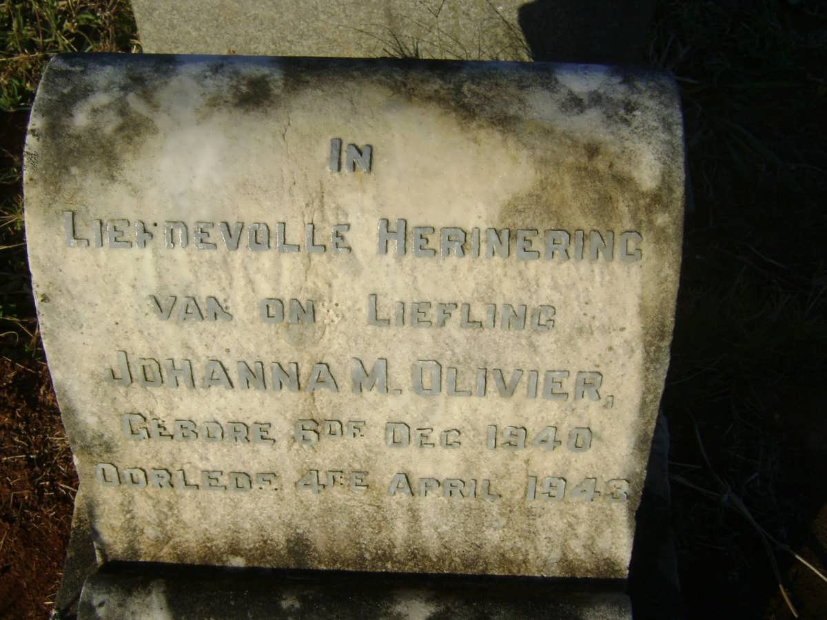 OLIVIER Johanna M. 1940-1943