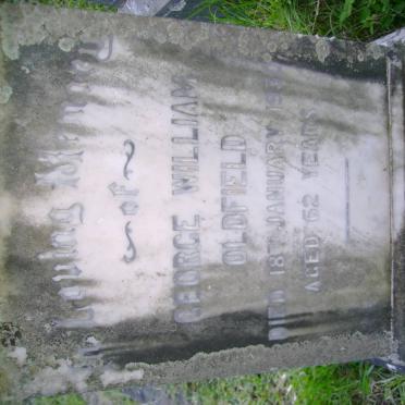 OLDFIELD George William -1930 &amp; Mary Ann Grace -1975