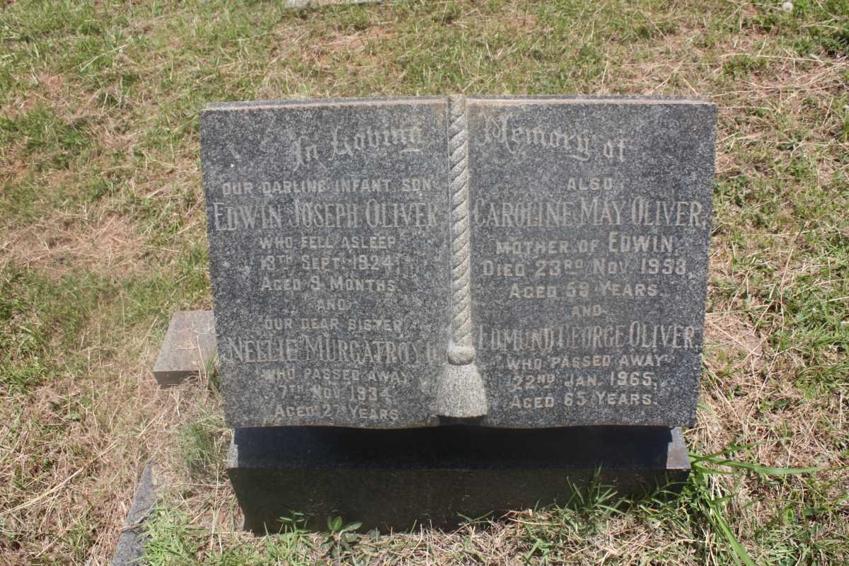 OLIVER Edmund George -1965 &amp; Caroline May -1953 :: OLIVER Edwin Joseph -1924 :: MURGATROYD Nellie -1934