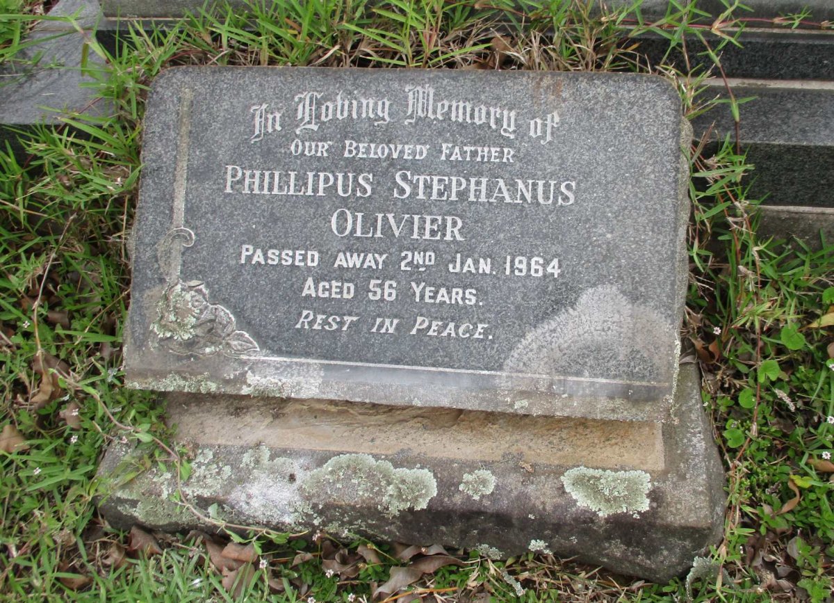 OLIVIER Phillipus Stephanus -1964