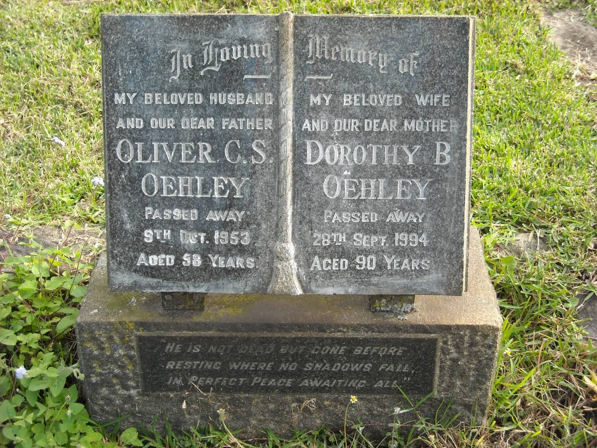 OEHLEY Oliver C.S. -1953 &amp; Dorothy B. -1994