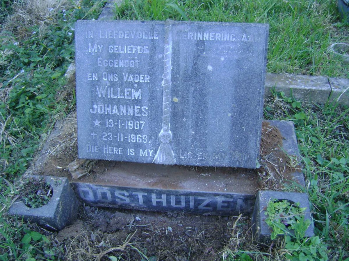 OOSTHUIZEN Willem Johannes 1907-1969