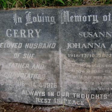 OOSTHUIZEN Gerhardus 1916-1976 &amp; Susanna Johanna NEL 1918-2002