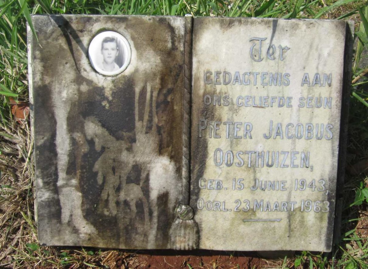 OOSTHUIZEN Pieter Jacobus 1943-1963