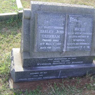 OXENHAM Charles John -1959 &amp; Mickie -1978