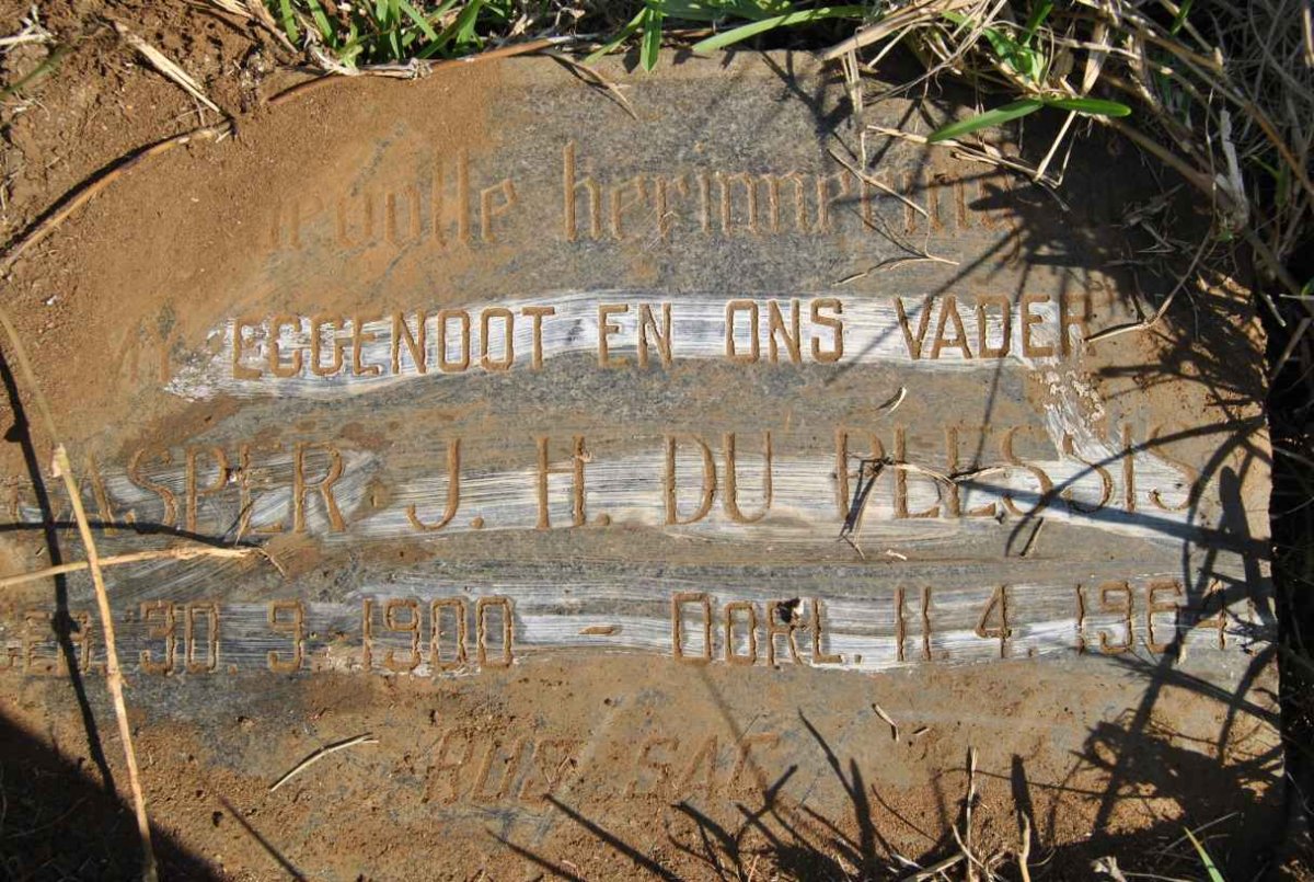 PLESSIS Casper J.H., du 1900-1964