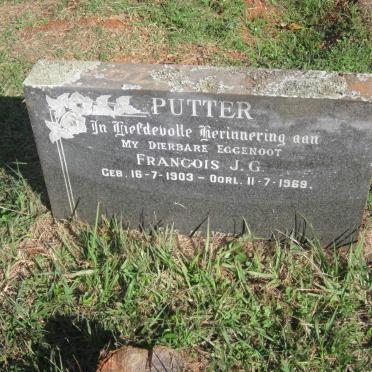 PUTTER Francois J.G. 1903-1969